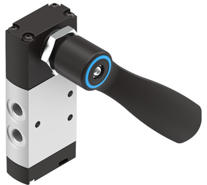 VHEF-HS-P53C-M-G18 Распределитель с рукояткой без фиксации 5/3 ЗЦП, G1/8