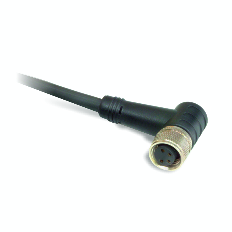 Кабель соединительный,M8, Female, 4-pin,Angle,24 VAC/VDC,3 A