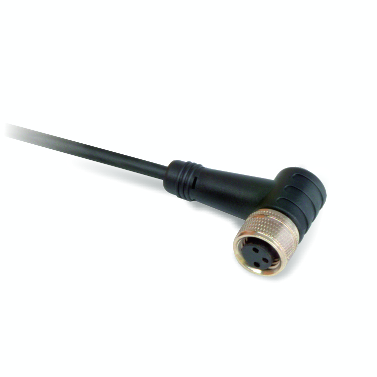 Кабель соединительный,M8, Female, 3-pin,Angle,24 VAC/VDC,3 A