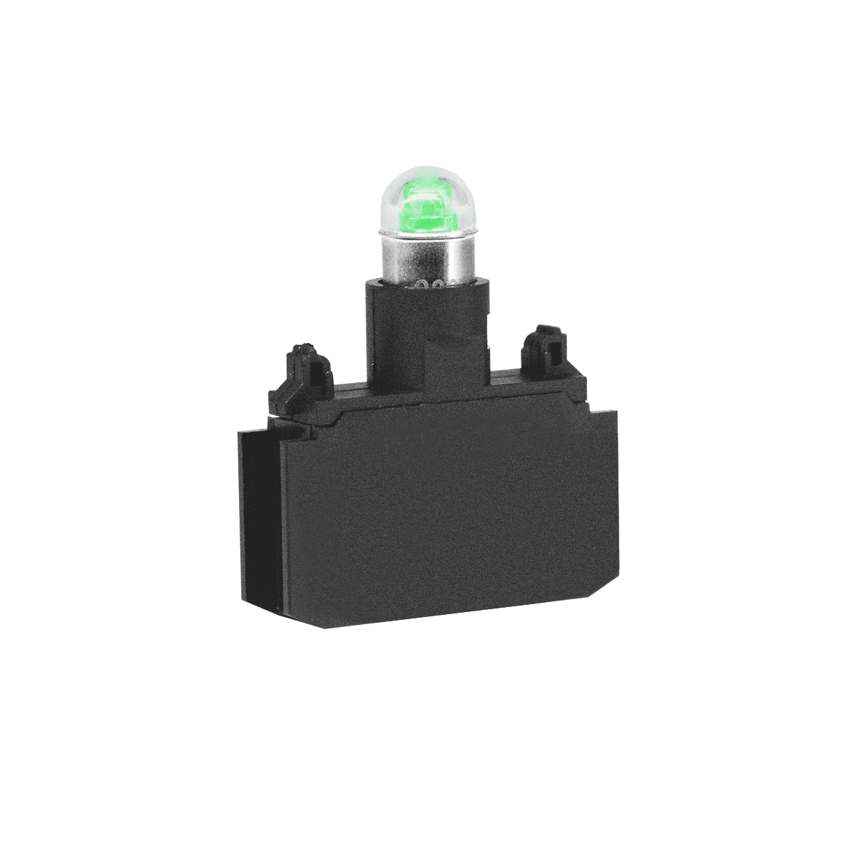 Блок-контакт подсв. для кнопок и переключателей, 220 V AC/DC, зел