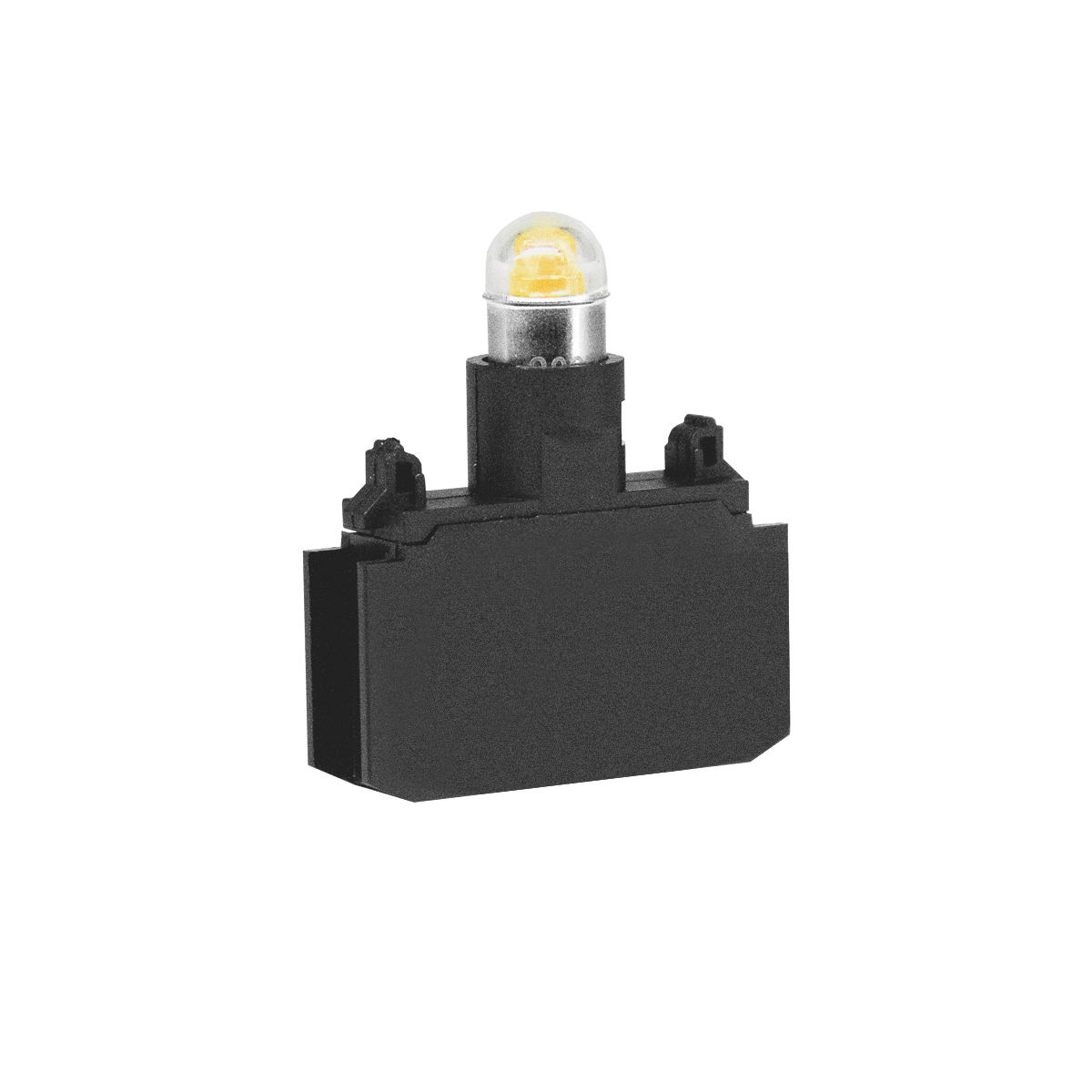 Блок-контакт подсв. для кнопок и переключателей, 220 V AC/DC, жел