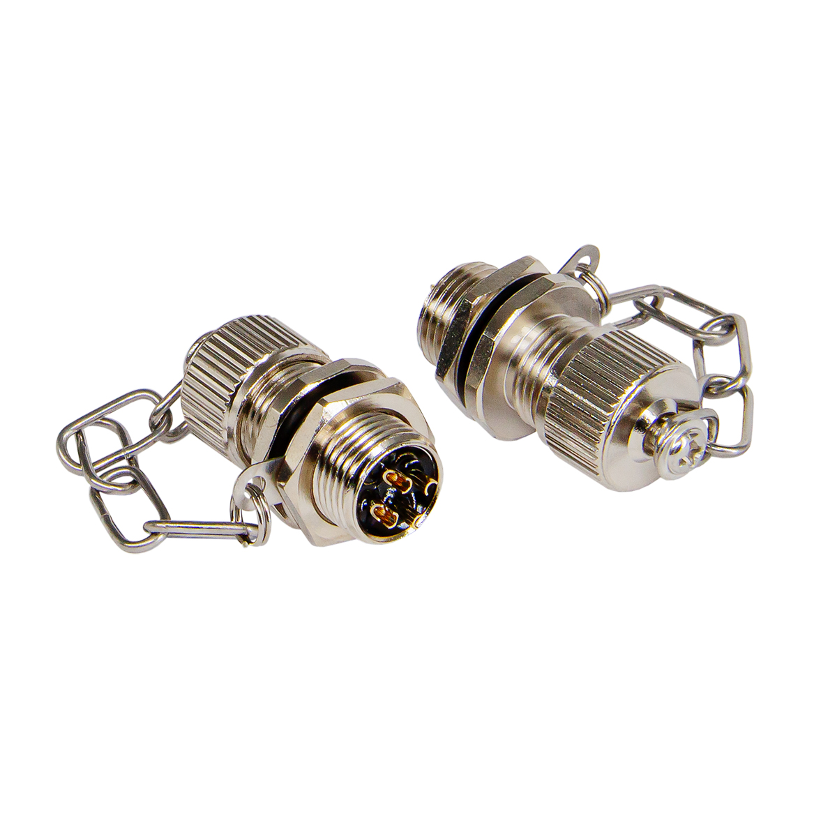 Блочный разъем M12 вилка 4 pin, 48VAC/DC