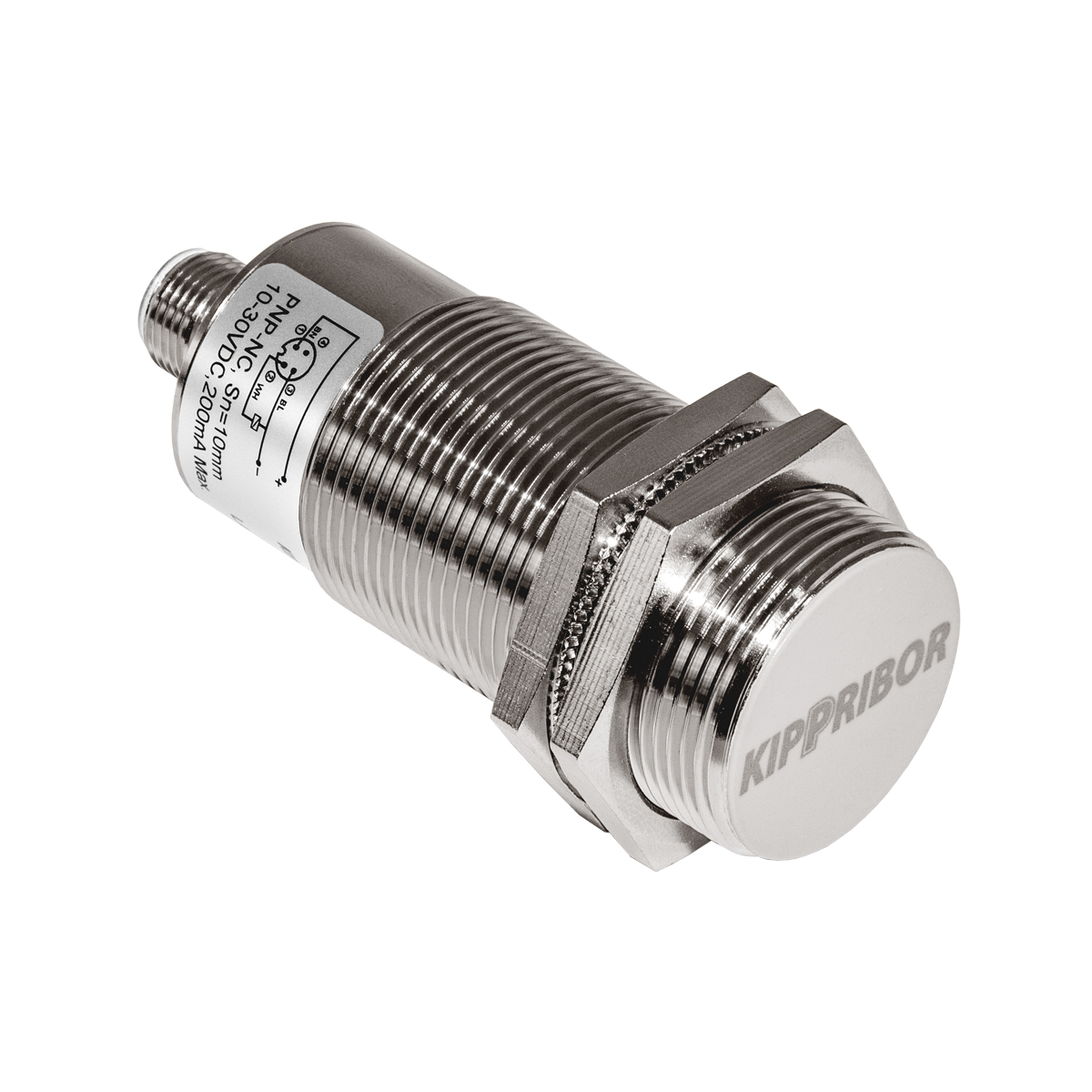 датчик индуктивный, M30, PNP, NC, 10-30VDC, разъем M12