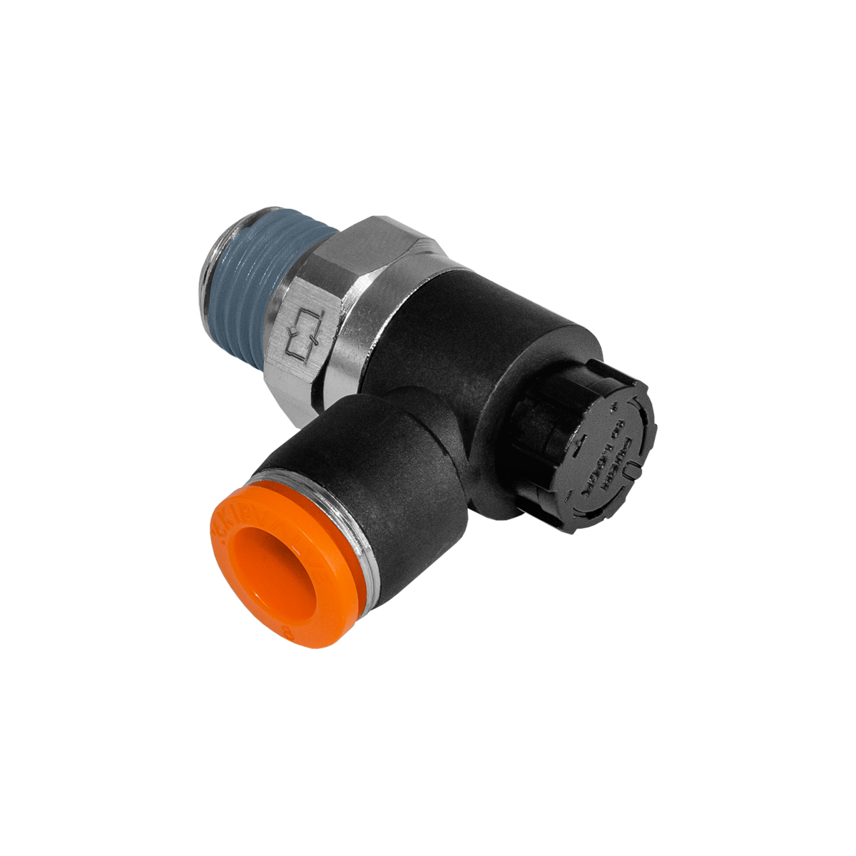 Цанговый дроссель с ОК на цилиндр (с фикс. винтом)
