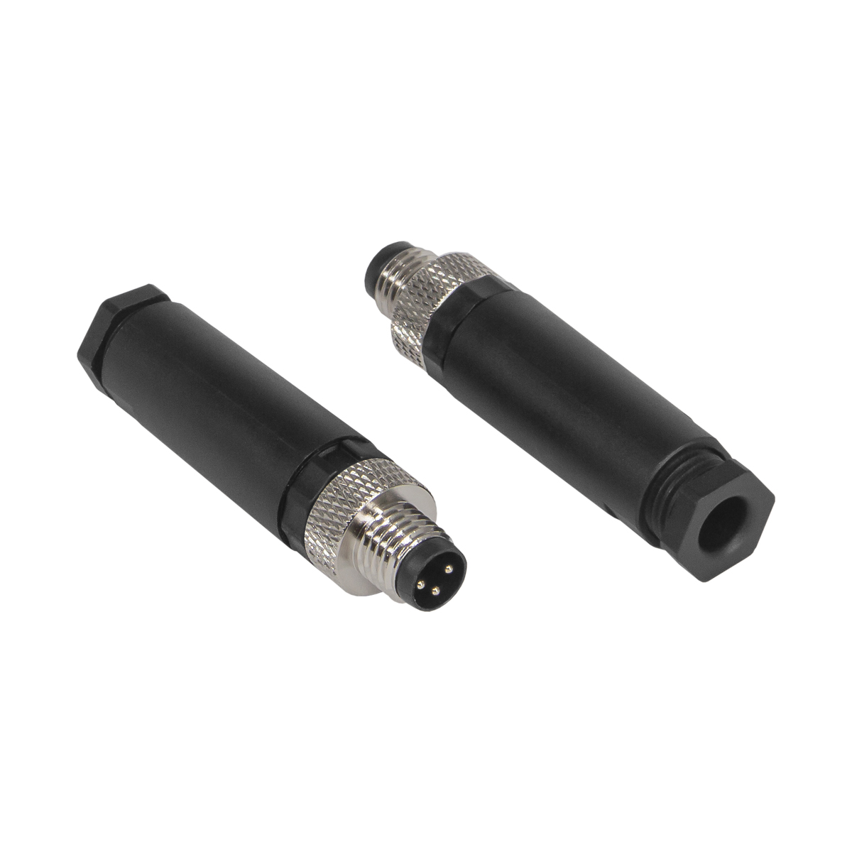 Kабельный прямой разъем M08 вилка 3 pin, 48VAC/DC