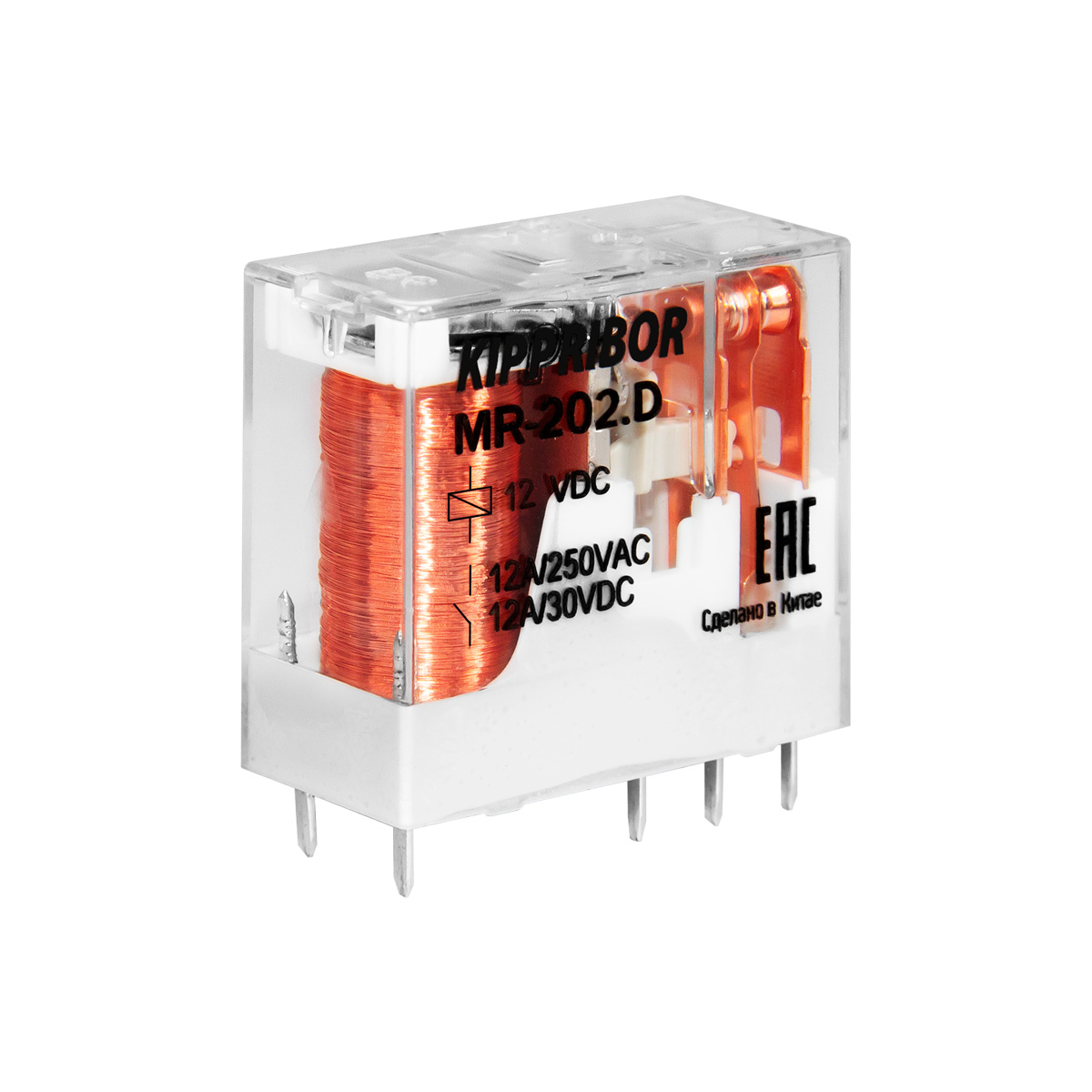 реле промежуточное MR, 12A, 12VDC