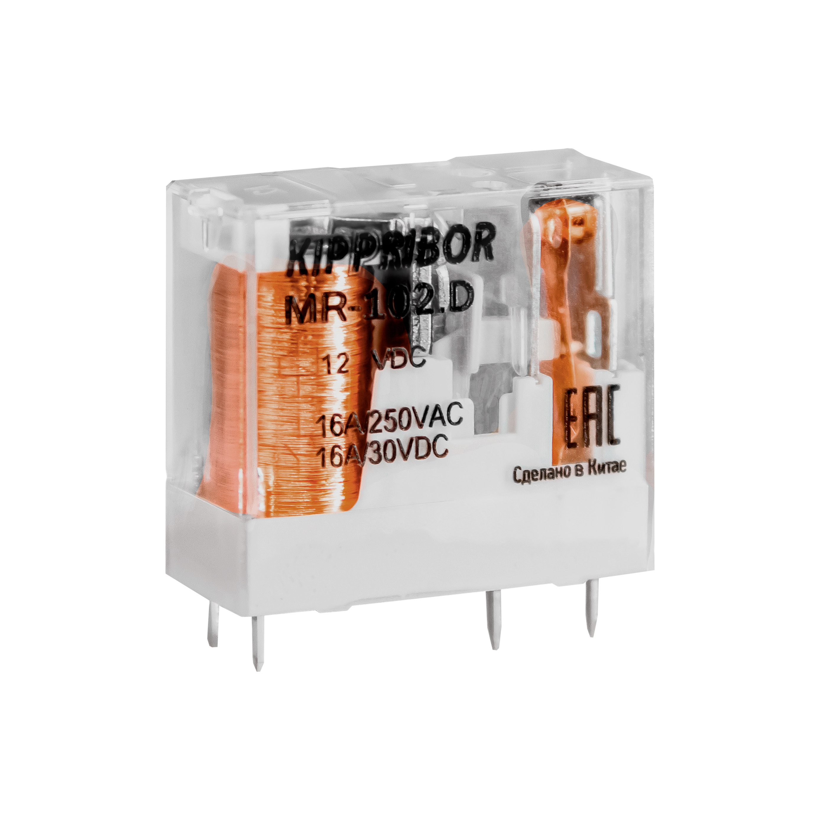 реле промежуточное MR, 16A, 12VDC