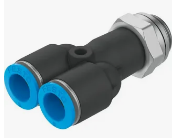 QSY-M5-6 Y-тройник с цанговым зажимом и резьбой