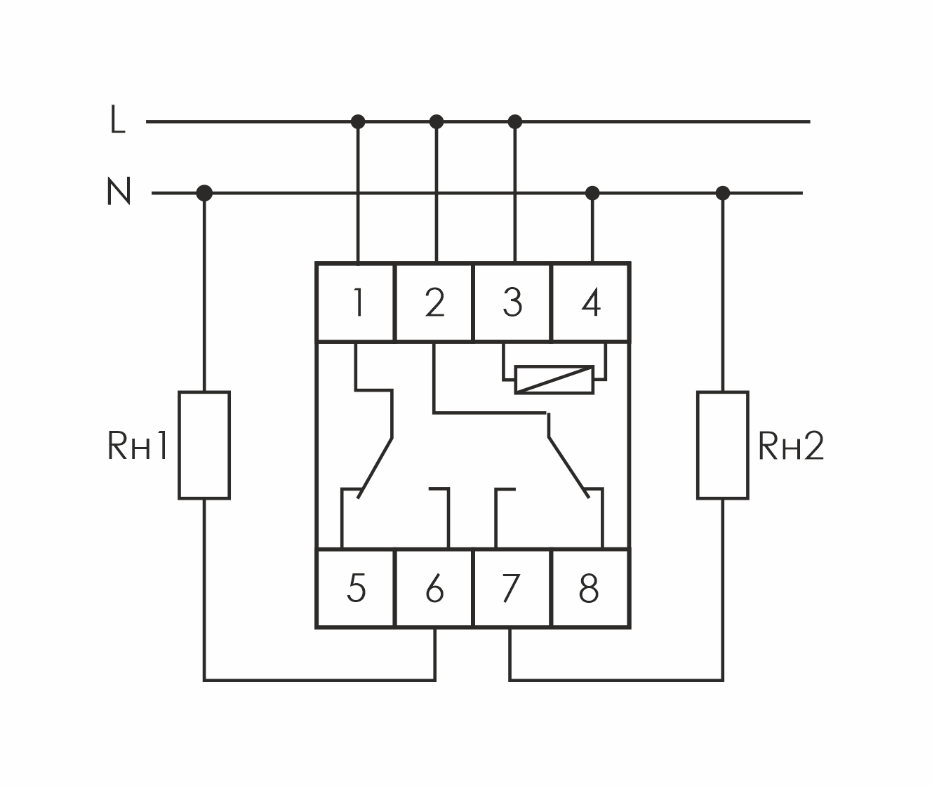 PCU-520 реле времени "работа-пауза" 2NO/NC, 230В AC, 2х8А, IP20