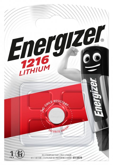 Батарейка CR1216 ENR Lithium FSB1 (1шт/бл)