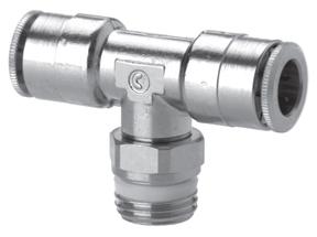 S6430 8-3/8 фитинг цанга тройник, D=8: G3/8