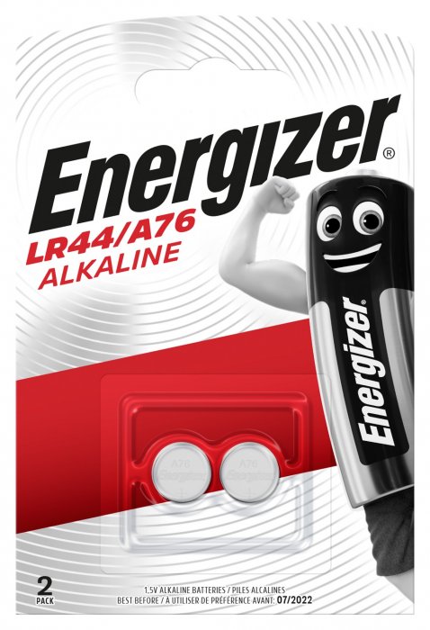Батарейка LR44 ENR Alkaline (A76, AG13, L1154, G13)  (2шт/бл)